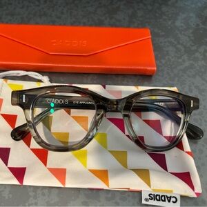 Wabi Sabi Caddis progressive readers 1.50 with Orange Case, brand new